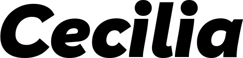 Vorschau des Bootsnamens "Cecilia" als Schriftzug für "Bootsbeschriftung Kursiv 06"
