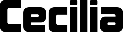 Vorschau des Bootsnamens "Cecilia" als Schriftzug für "Bootsbeschriftung Neu 25"