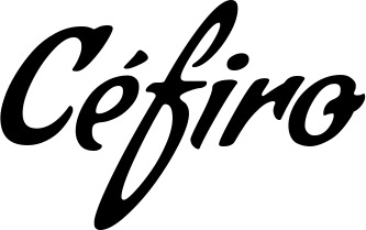 Vorschau des Bootsnamens "Céfiro" als Schriftzug für "Bootsbeschriftung Klassisch 57"