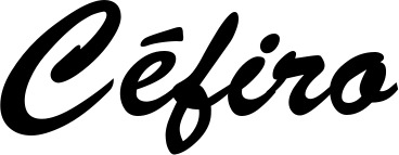 Vorschau des Bootsnamens "Céfiro" als Schriftzug für "Bootsbeschriftung Klassisch 03"