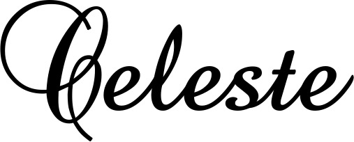Vorschau des Bootsnamens "Celeste" als Schriftzug für "Bootsbeschriftung Klassisch 02-A"