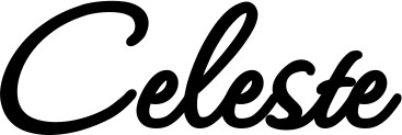 Vorschau des Bootsnamens "Celeste" als Schriftzug für "Bootsbeschriftung Klassisch 111"