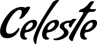 Vorschau des Bootsnamens "Celeste" als Schriftzug für "Bootsbeschriftung Klassisch 57"