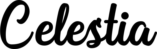 Vorschau des Bootsnamens "Celestia" als Schriftzug für "Bootsbeschriftung Klassisch 43"