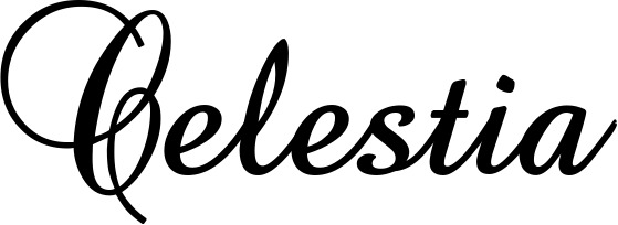 Vorschau des Bootsnamens "Celestia" als Schriftzug für "Bootsbeschriftung Klassisch 02-A"