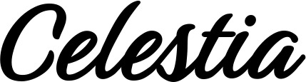 Vorschau des Bootsnamens "Celestia" als Schriftzug für "Bootsbeschriftung Klassisch 48"
