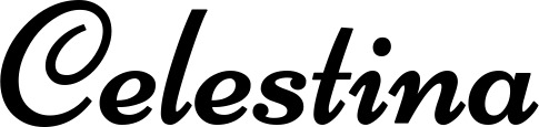 Vorschau des Bootsnamens "Celestina" als Schriftzug für "Bootsbeschriftung Klassisch 84"