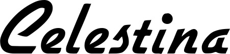 Vorschau des Bootsnamens "Celestina" als Schriftzug für "Bootsbeschriftung Klassisch 66"