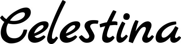 Vorschau des Bootsnamens "Celestina" als Schriftzug für "Bootsbeschriftung Klassisch 77"