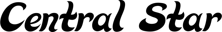 Vorschau des Bootsnamens "Central Star" als Schriftzug für "Bootsbeschriftung Klassisch 33"
