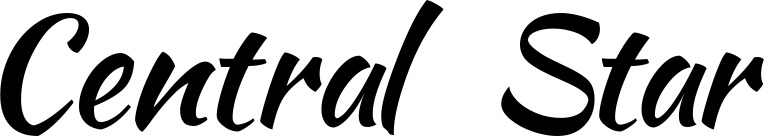 Vorschau des Bootsnamens "Central Star" als Schriftzug für "Bootsbeschriftung Klassisch 73"