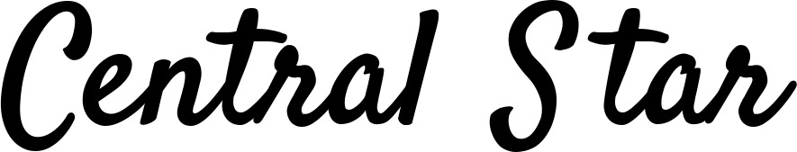 Vorschau des Bootsnamens "Central Star" als Schriftzug für "Bootsbeschriftung Klassisch 96"