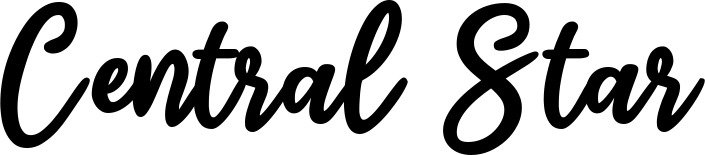 Vorschau des Bootsnamens "Central Star" als Schriftzug für "Style Klassisch 74"