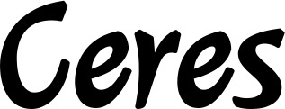 Vorschau des Bootsnamens "Ceres" als Schriftzug für "Bootsbeschriftung Klassisch 72"