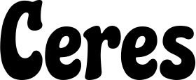 Vorschau des Bootsnamens "Ceres" als Schriftzug für "Bootsbeschriftung Klassisch 53"