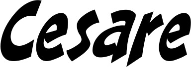 Vorschau des Bootsnamens "Cesare" als Schriftzug für "Bootsbeschriftung Klassisch 31"