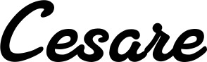 Vorschau des Bootsnamens "Cesare" als Schriftzug für "Bootsbeschriftung Klassisch 65"