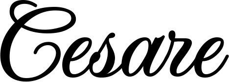 Vorschau des Bootsnamens "Cesare" als Schriftzug für "Bootsbeschriftung Klassisch 70"