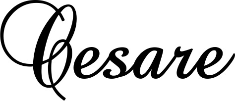 Vorschau des Bootsnamens "Cesare" als Schriftzug für "Bootsbeschriftung Klassisch 02-A"