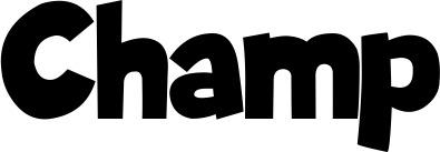 Vorschau des Bootsnamens "Champ" als Schriftzug für "Bootsbeschriftung Neu 48"