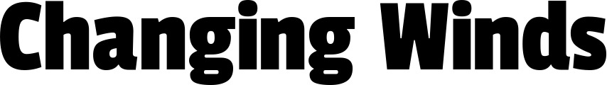 Vorschau des Bootsnamens "Changing Winds" als Schriftzug für "Bootsbeschriftung Fett 30"
