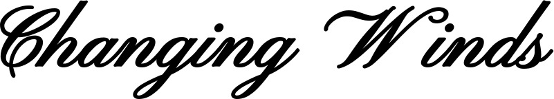 Vorschau des Bootsnamens "Changing Winds" als Schriftzug für "Bootsbeschriftung Klassisch 107"