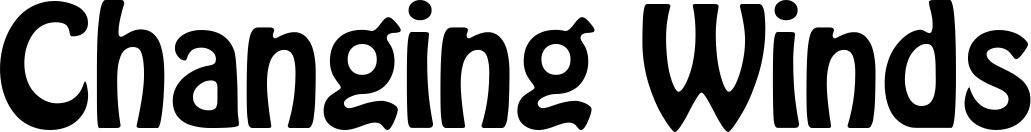 Vorschau des Bootsnamens "Changing Winds" als Schriftzug für "Style Fett 01"