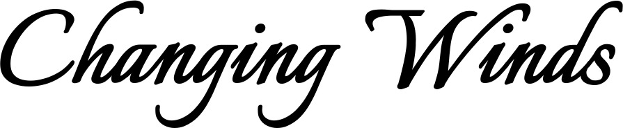 Vorschau des Bootsnamens "Changing Winds" als Schriftzug für "Bootsbeschriftung Klassisch 58"