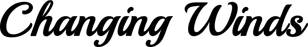 Vorschau des Bootsnamens "Changing Winds" als Schriftzug für "Bootsbeschriftung Klassisch 86"