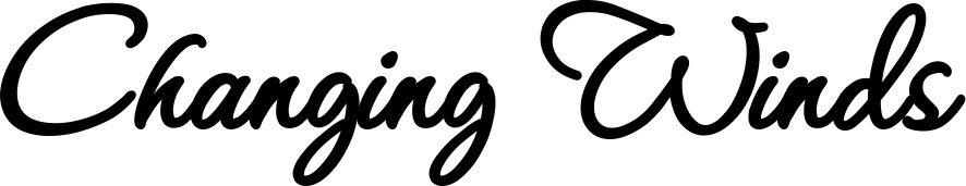 Vorschau des Bootsnamens "Changing Winds" als Schriftzug für "Bootsbeschriftung Klassisch 111"