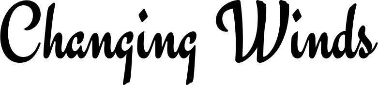 Vorschau des Bootsnamens "Changing Winds" als Schriftzug für "Bootsbeschriftung Klassisch 63"