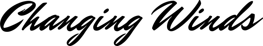 Vorschau des Bootsnamens "Changing Winds" als Schriftzug für "Style Klassisch 82"