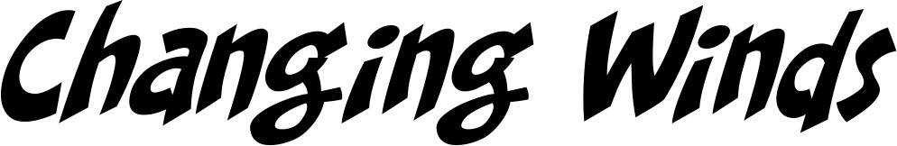 Vorschau des Bootsnamens "Changing Winds" als Schriftzug für "Bootsbeschriftung Klassisch 31"