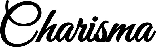 Vorschau des Bootsnamens "Charisma" als Schriftzug für "Bootsbeschriftung Klassisch 68"
