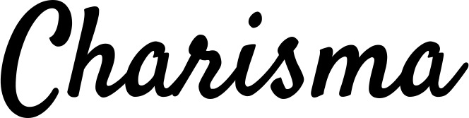 Vorschau des Bootsnamens "Charisma" als Schriftzug für "Bootsbeschriftung Klassisch 96"