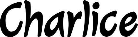 Vorschau des Bootsnamens "Charlice" als Schriftzug für "Bootsbeschriftung Klassisch 72"