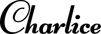 Vorschau des Bootsnamens "Charlice" als Schriftzug für "Bootsbeschriftung Klassisch 76-A"
