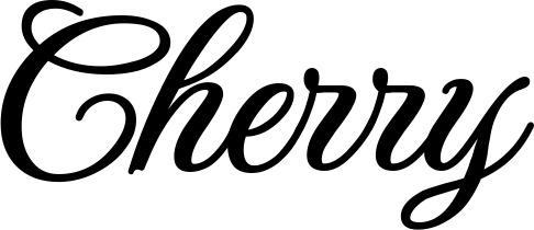 Vorschau des Bootsnamens "Cherry" als Schriftzug für "Bootsbeschriftung Klassisch 70"