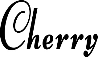 Vorschau des Bootsnamens "Cherry" als Schriftzug für "Bootsbeschriftung Klassisch 76"