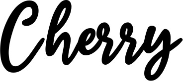 Vorschau des Bootsnamens "Cherry" als Schriftzug für "Bootsbeschriftung Klassisch 74"