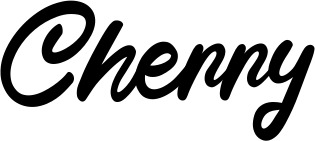 Vorschau des Bootsnamens "Cherry" als Schriftzug für "Bootsbeschriftung Klassisch 102"