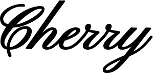 Vorschau des Bootsnamens "Cherry" als Schriftzug für "Bootsbeschriftung Klassisch 107"