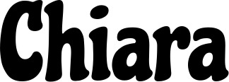 Vorschau des Bootsnamens "Chiara" als Schriftzug für "Bootsbeschriftung Neu 41"