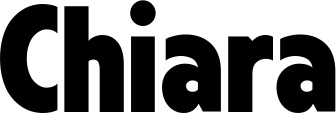 Vorschau des Bootsnamens "Chiara" als Schriftzug für "Bootsbeschriftung Fett 24"