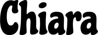 Vorschau des Bootsnamens "Chiara" als Schriftzug für "Bootsbeschriftung Klassisch 53"