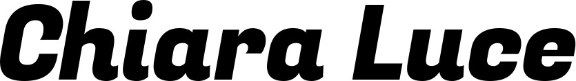 Vorschau des Bootsnamens "Chiara Luce" als Schriftzug für "Style Kursiv 04"