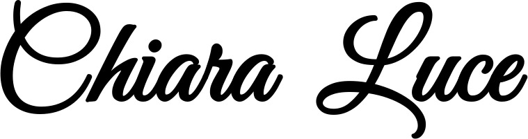 Vorschau des Bootsnamens "Chiara Luce" als Schriftzug für "Bootsbeschriftung Klassisch 68"