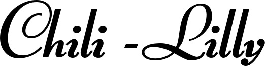 Vorschau des Bootsnamens "Chili -Lilly" als Schriftzug für "Bootsbeschriftung Klassisch 76-A"