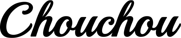 Vorschau des Bootsnamens "Chouchou" als Schriftzug für "Bootsbeschriftung Klassisch 86"