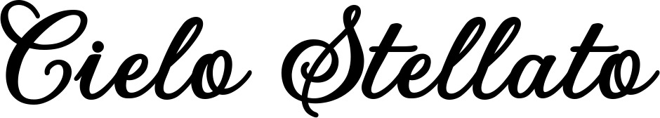 Bootsname 'Cielo Stellato' angezeigt als 'Bootsbeschriftung Klassisch 69'